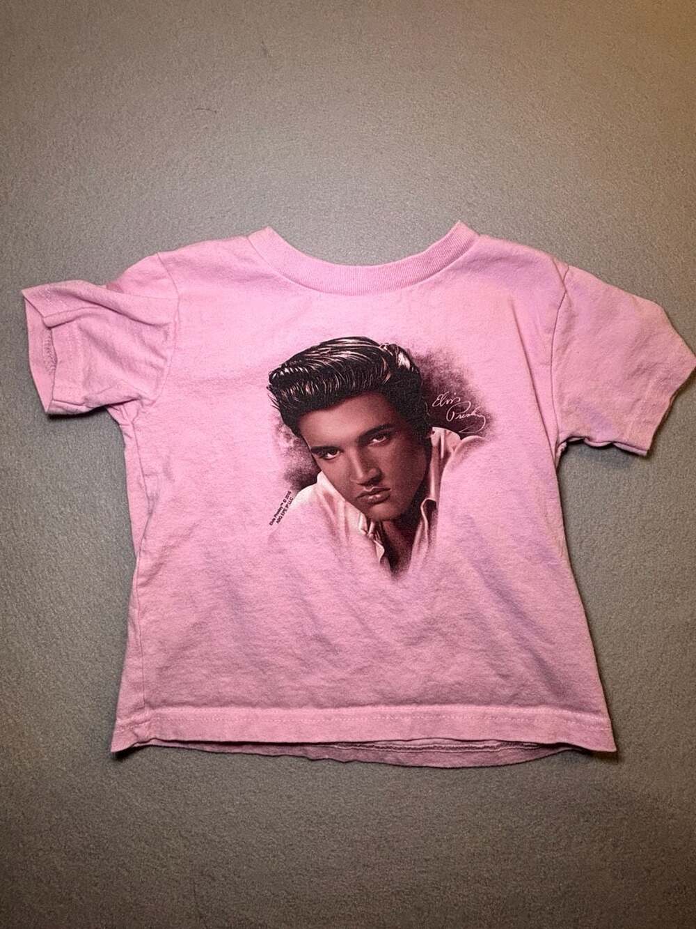 Rabbit Skins Elvis Presley The Stare T-Shirt Size 3 Pink
